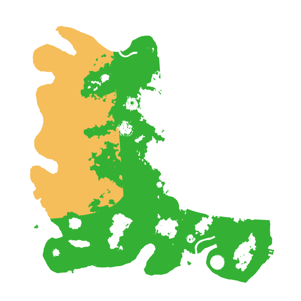 Biome Rust Map: Procedural Map, Size: 3700, Seed: 1095555505