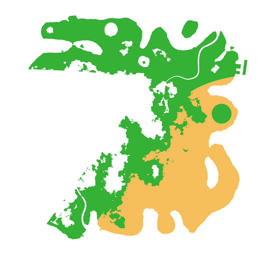 Biome Rust Map: Procedural Map, Size: 3500, Seed: 1551172288