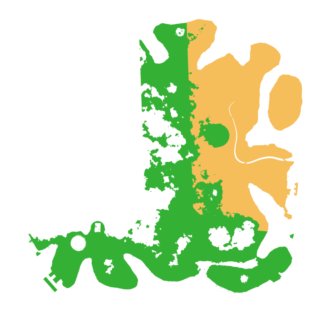 Biome Rust Map: Procedural Map, Size: 3700, Seed: 70834875