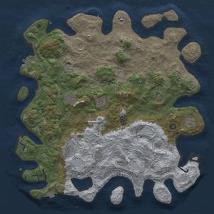 Thumbnail Rust Map: Procedural Map, Size: 4500, Seed: 1547011237, 18 Monuments