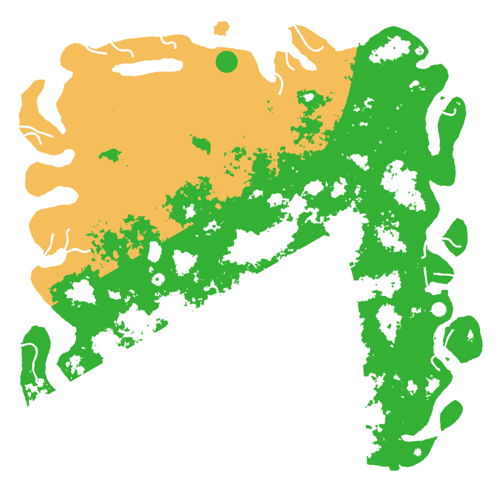 Biome Rust Map: Procedural Map, Size: 6000, Seed: 64394052