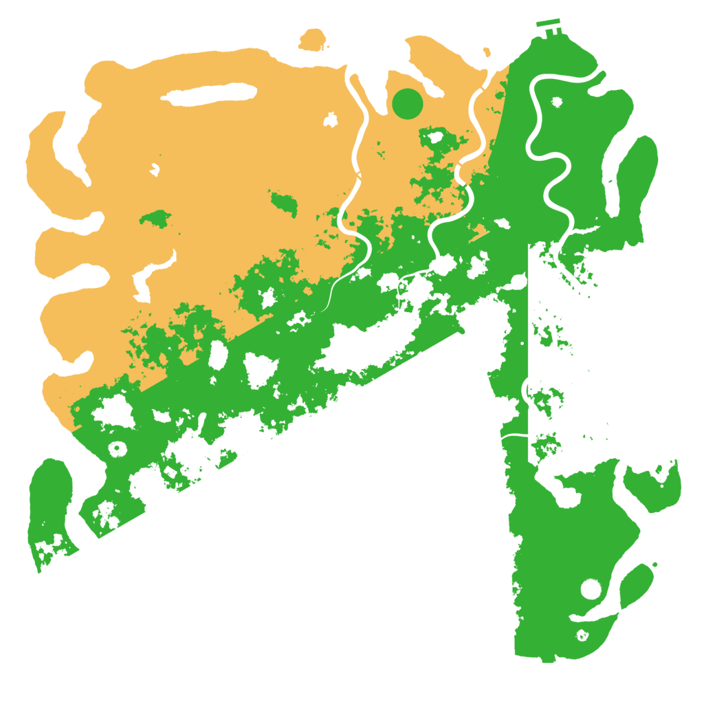 Biome Rust Map: Procedural Map, Size: 6000, Seed: 64394052