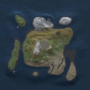 Thumbnail Rust Map: Procedural Map, Size: 2220, Seed: 4666, 5 Monuments