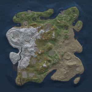 Thumbnail Rust Map: Procedural Map, Size: 3500, Seed: 941584047, 17 Monuments