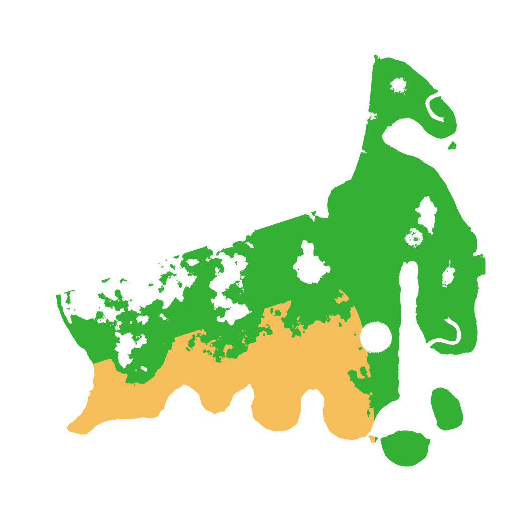 Biome Rust Map: Procedural Map, Size: 3000, Seed: 32591