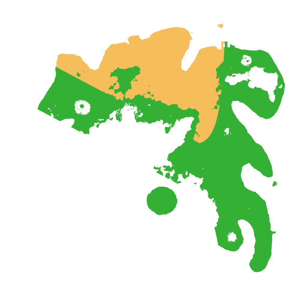 Biome Rust Map: Procedural Map, Size: 3000, Seed: 4555