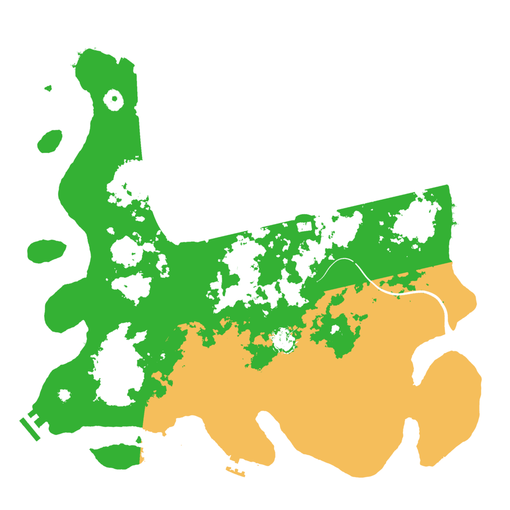 Biome Rust Map: Procedural Map, Size: 3800, Seed: 92150