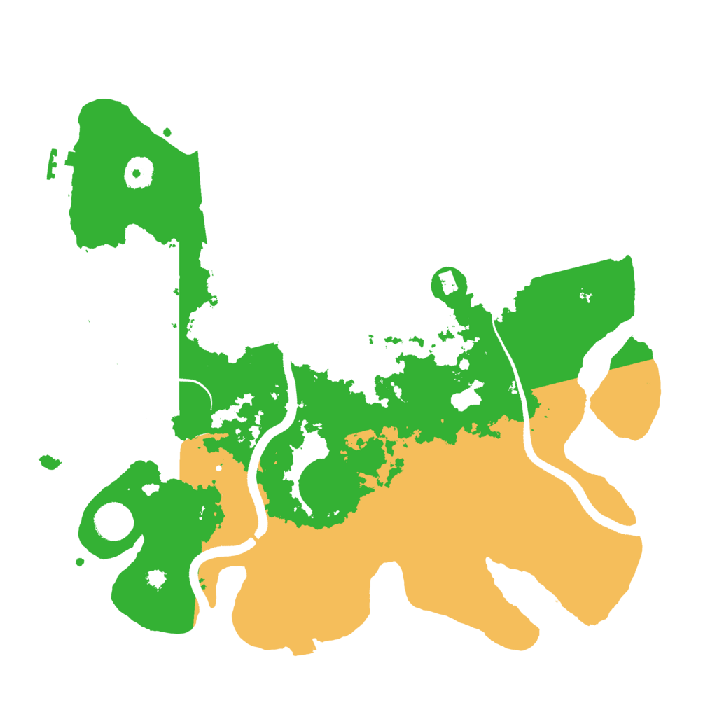 Biome Rust Map: Procedural Map, Size: 3500, Seed: 466248192