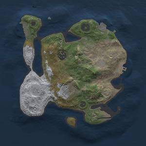 Thumbnail Rust Map: Procedural Map, Size: 2500, Seed: 91842, 9 Monuments