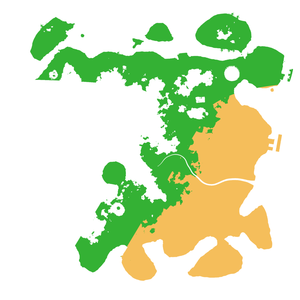 Biome Rust Map: Procedural Map, Size: 3500, Seed: 470955471
