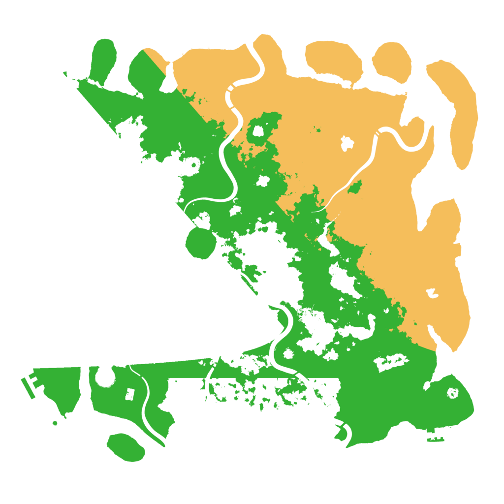 Biome Rust Map: Procedural Map, Size: 4500, Seed: 808715313