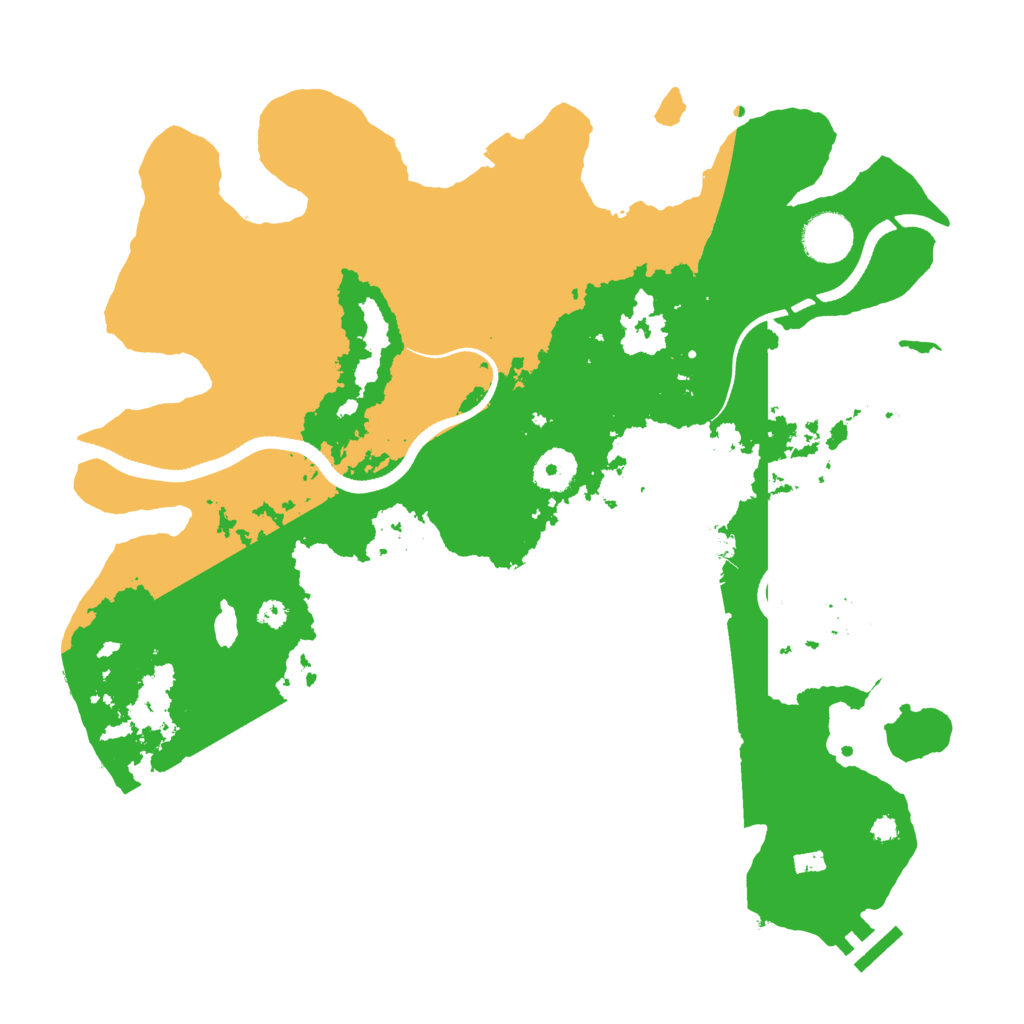 Biome Rust Map: Procedural Map, Size: 3600, Seed: 32045391