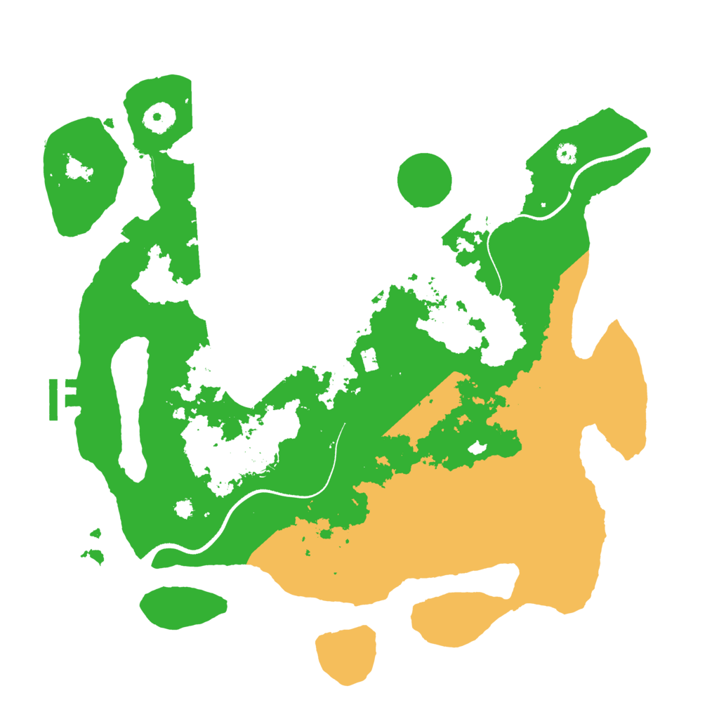 Biome Rust Map: Procedural Map, Size: 3500, Seed: 347546