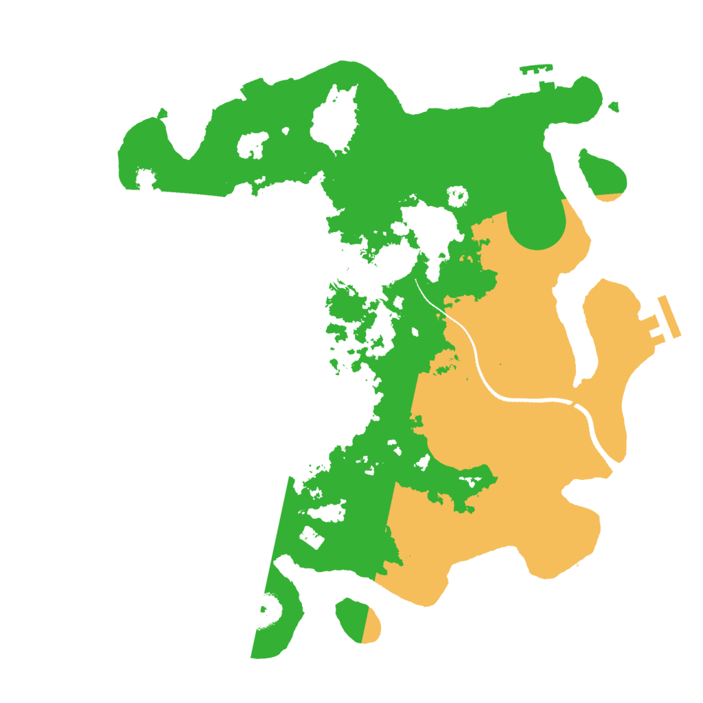 Biome Rust Map: Procedural Map, Size: 3250, Seed: 1891066731