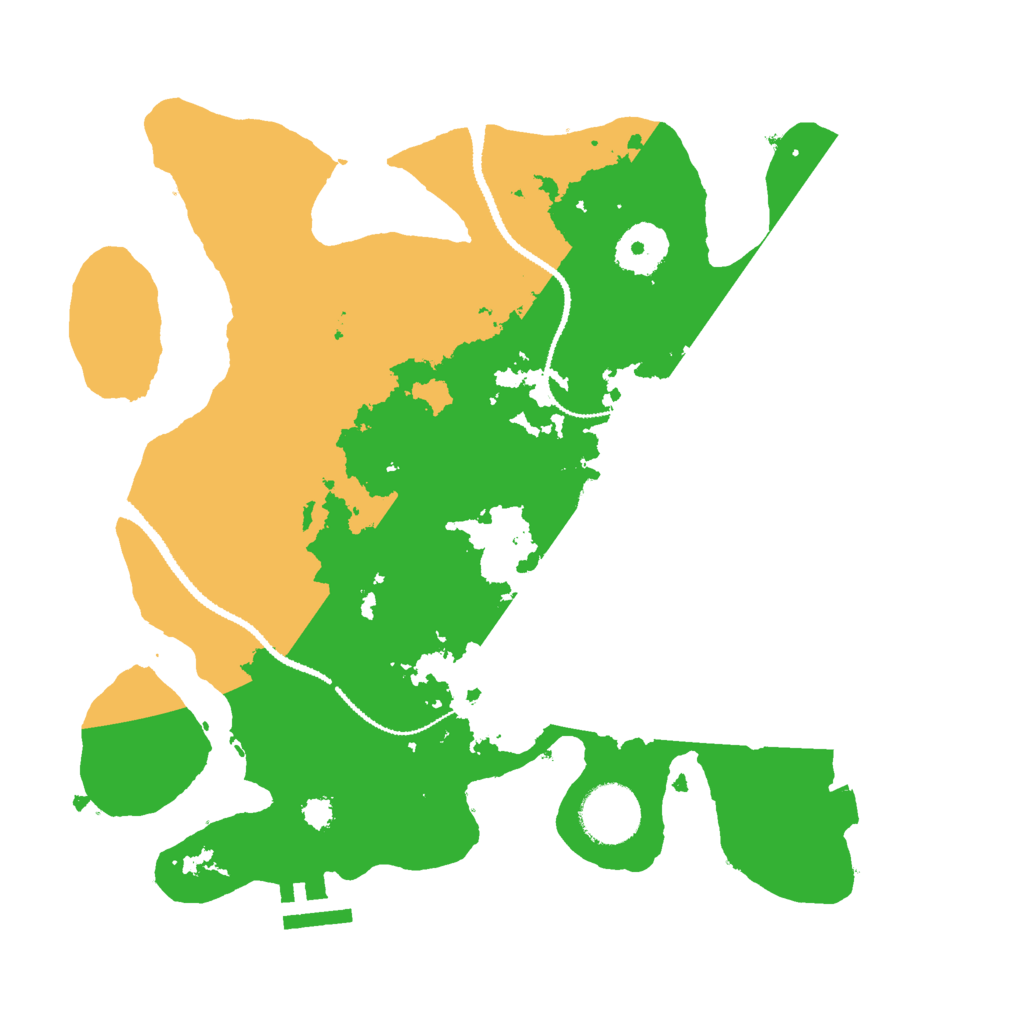 Biome Rust Map: Procedural Map, Size: 3000, Seed: 17565