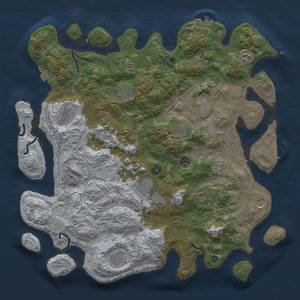 Thumbnail Rust Map: Procedural Map, Size: 4500, Seed: 78641, 19 Monuments