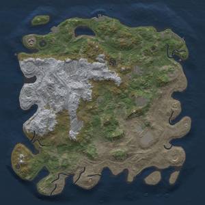 Thumbnail Rust Map: Procedural Map, Size: 4250, Seed: 77450, 17 Monuments