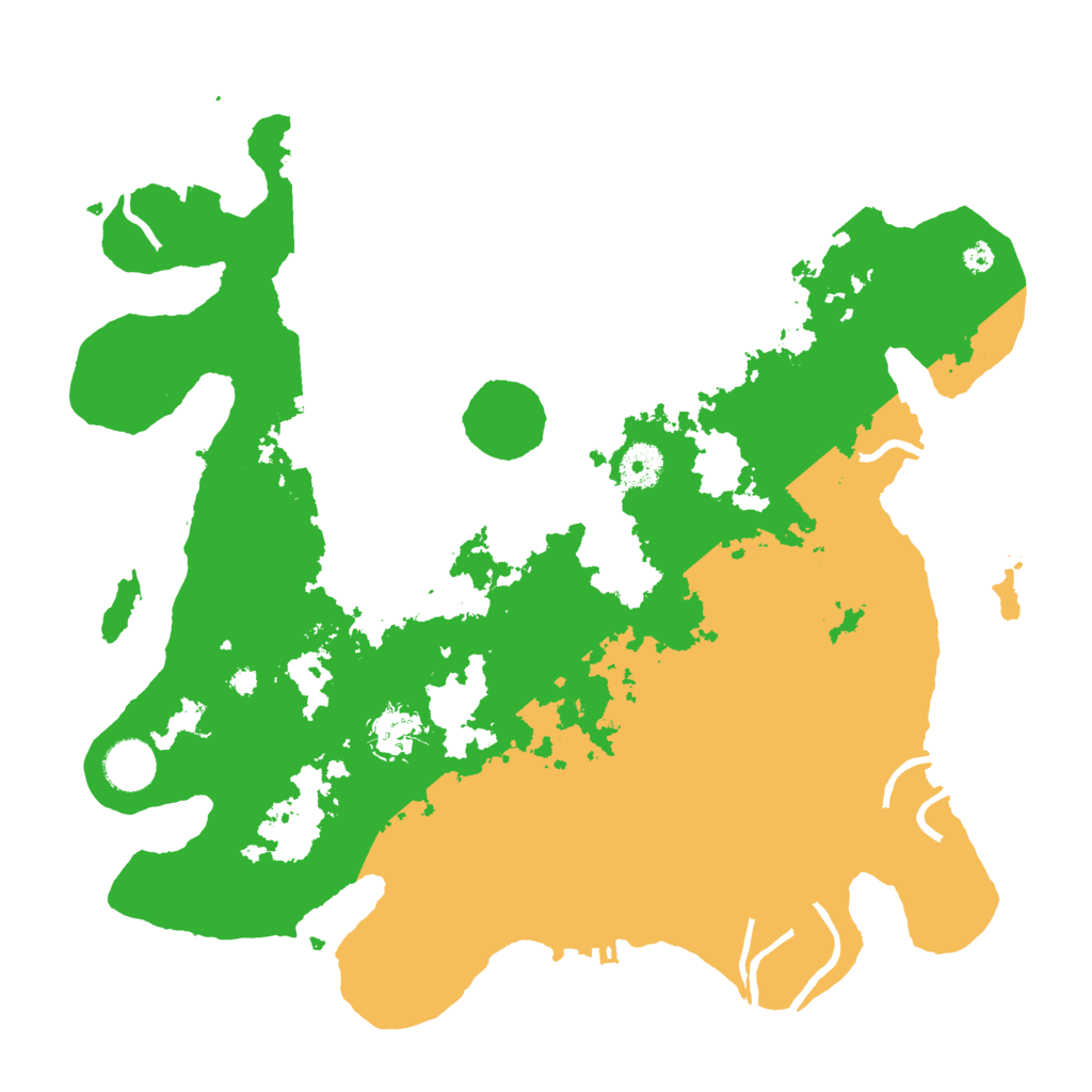 Biome Rust Map: Procedural Map, Size: 3700, Seed: 208820889