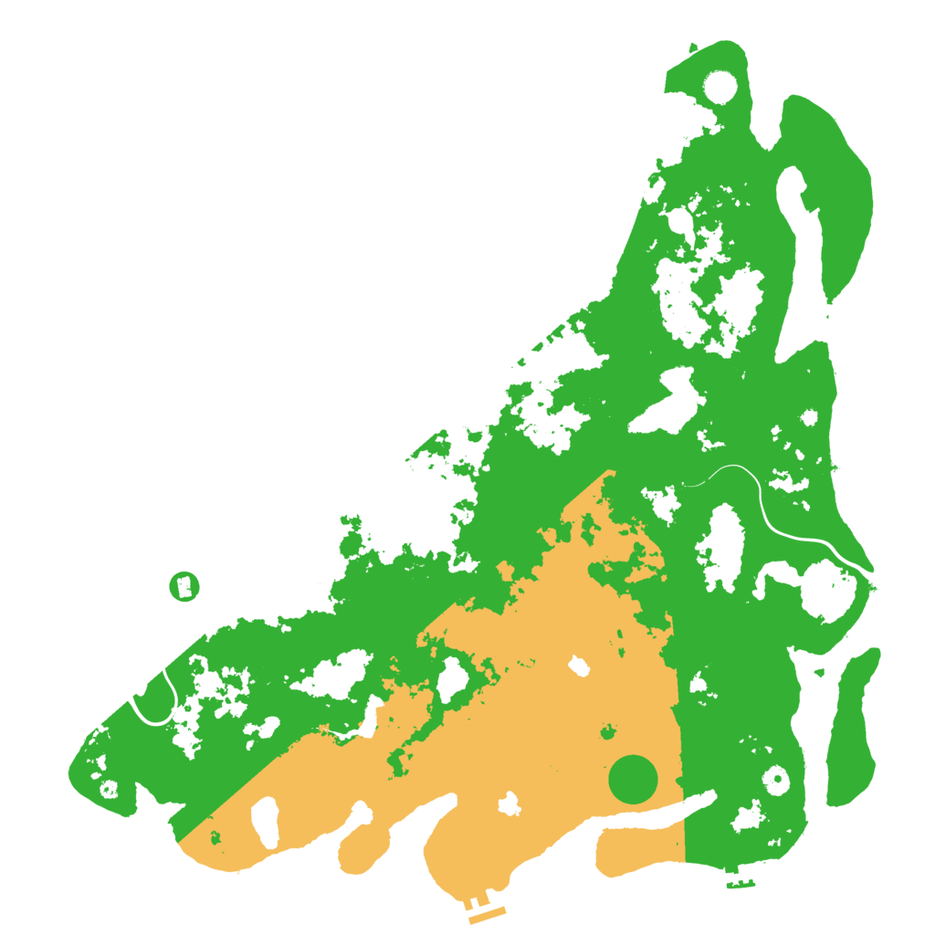 Biome Rust Map: Procedural Map, Size: 5000, Seed: 1458745632
