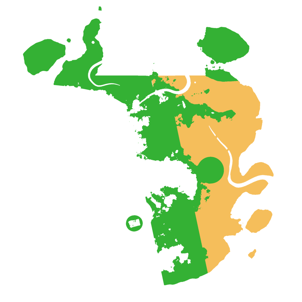 Biome Rust Map: Procedural Map, Size: 3000, Seed: 1221788882