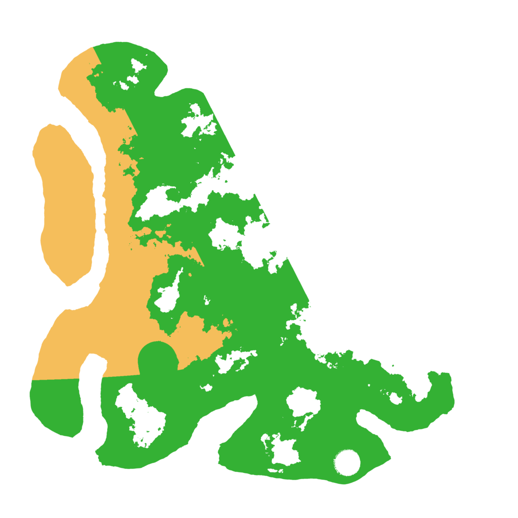 Biome Rust Map: Barren, Size: 3500, Seed: 2023190802