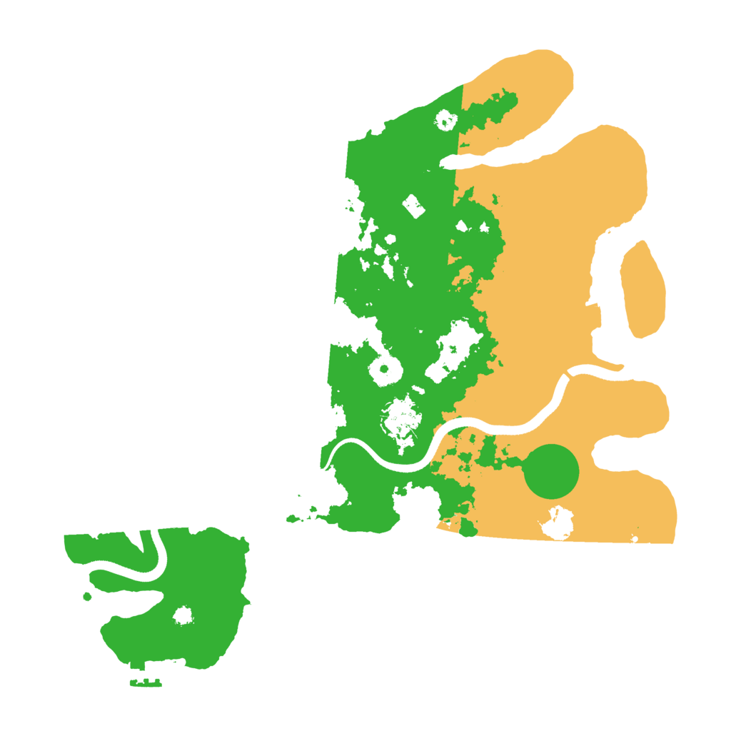 Biome Rust Map: Procedural Map, Size: 3500, Seed: 516156387