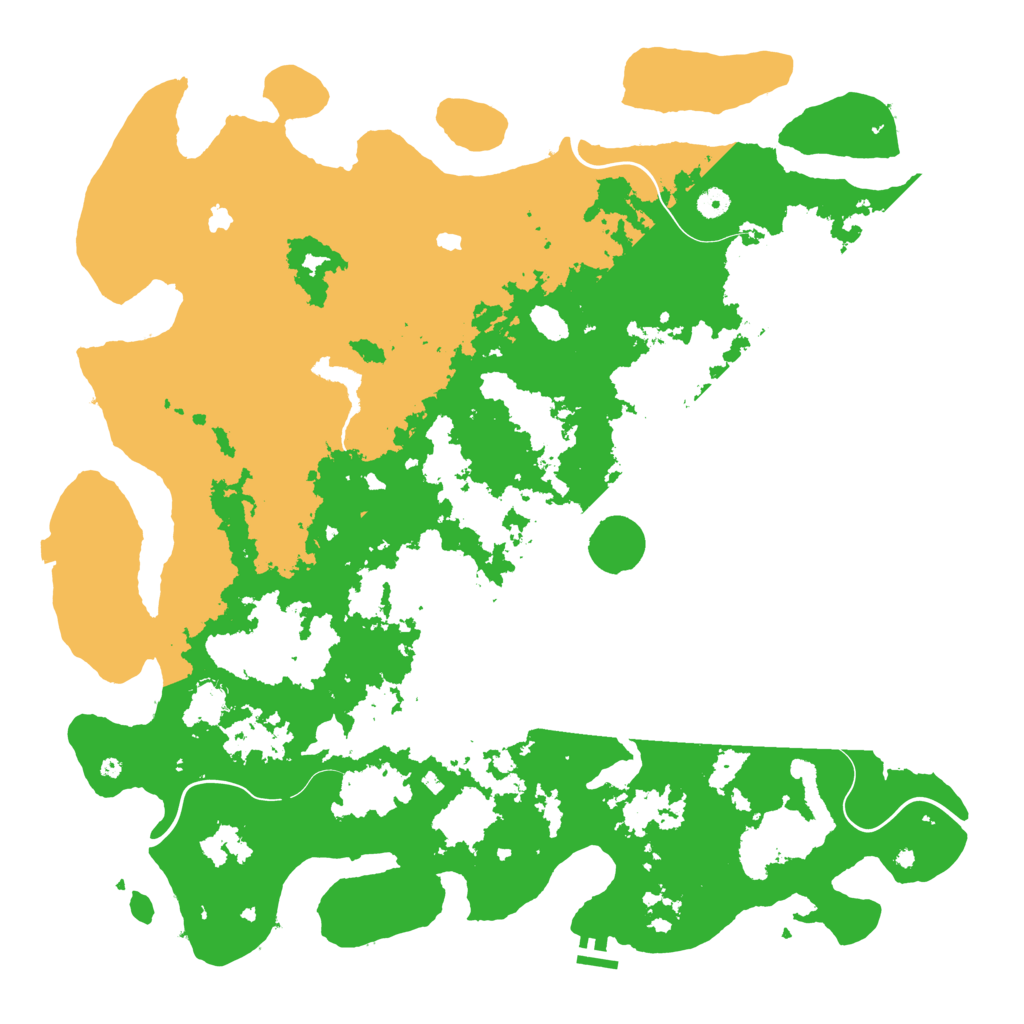 Biome Rust Map: Procedural Map, Size: 5000, Seed: 737171771