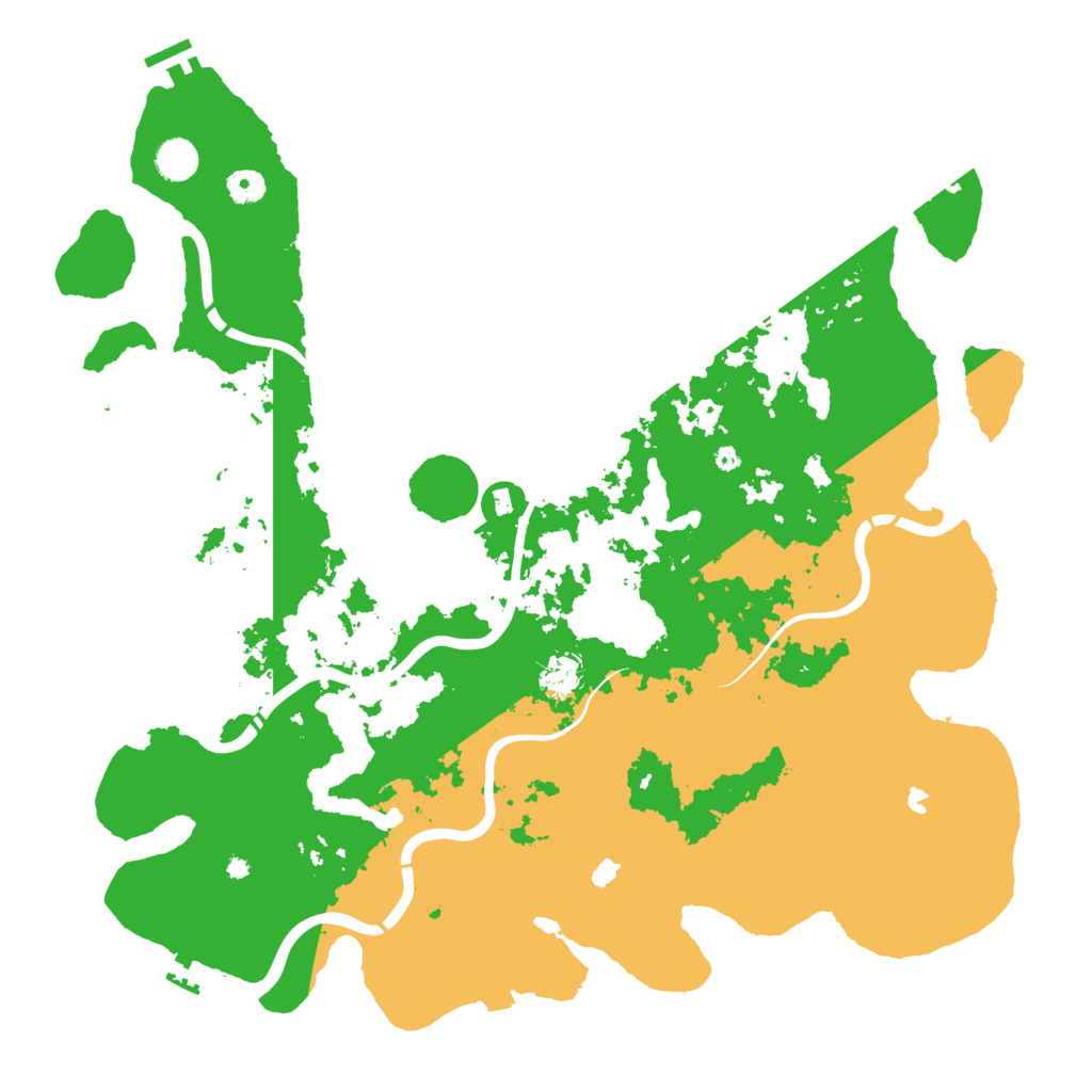 Biome Rust Map: Procedural Map, Size: 4500, Seed: 111574346