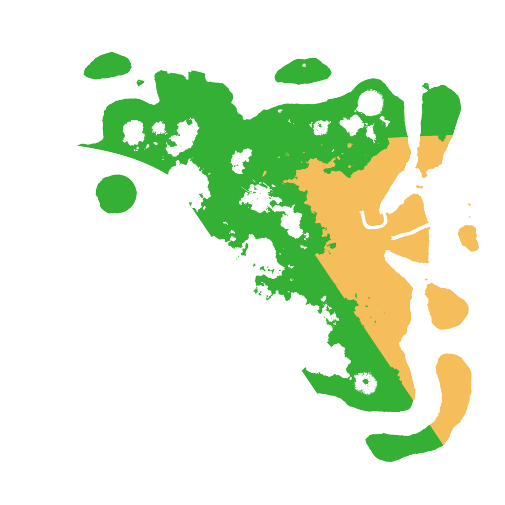 Biome Rust Map: Procedural Map, Size: 3500, Seed: 28546