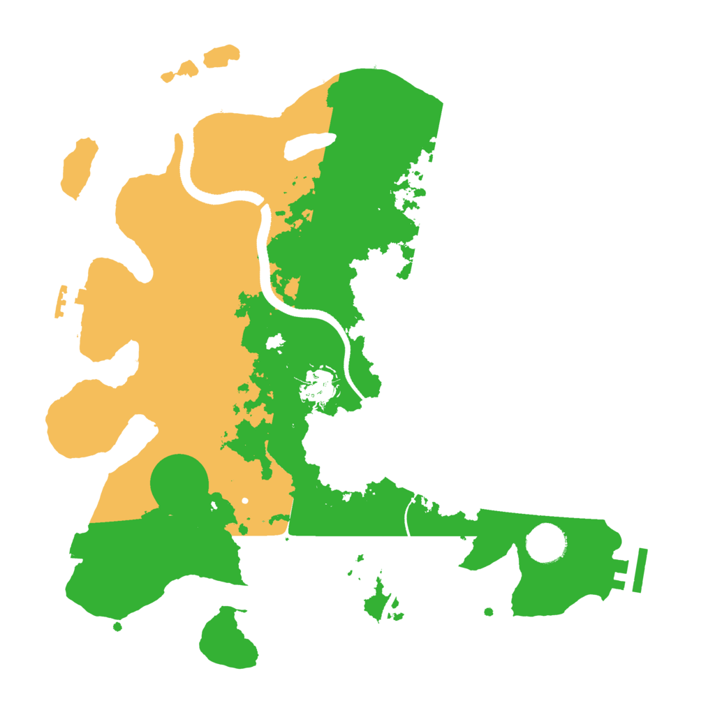 Biome Rust Map: Procedural Map, Size: 3250, Seed: 796186617