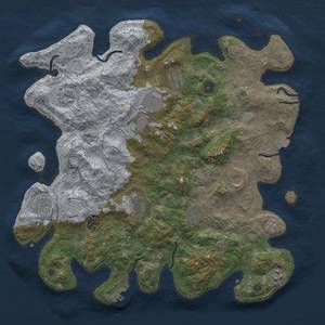 Thumbnail Rust Map: Procedural Map, Size: 4100, Seed: 62626, 17 Monuments