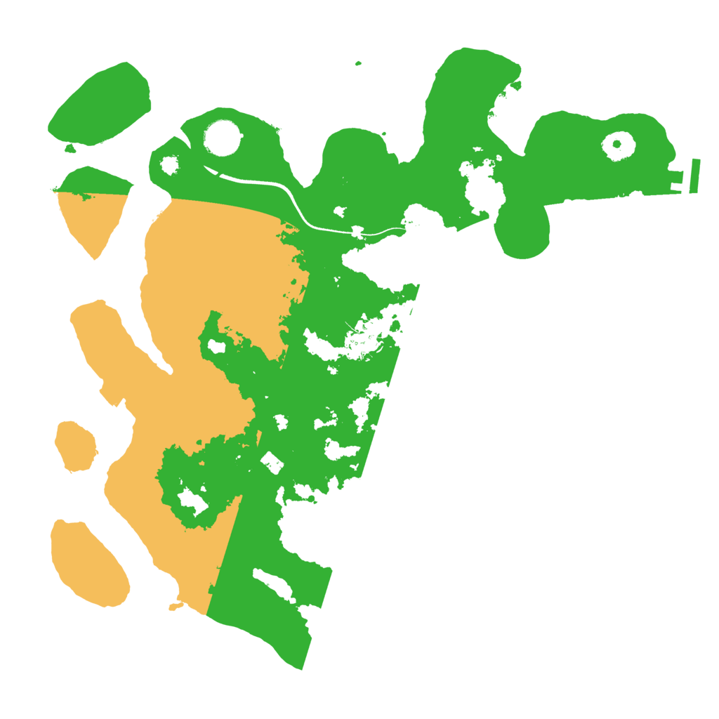Biome Rust Map: Procedural Map, Size: 3500, Seed: 401126892