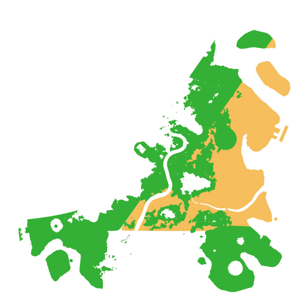 Biome Rust Map: Procedural Map, Size: 3700, Seed: 669228666