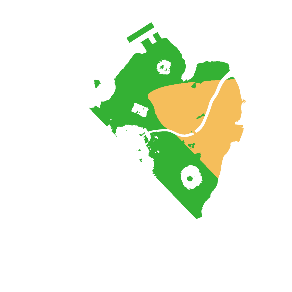 Biome Rust Map: Procedural Map, Size: 2000, Seed: 123142
