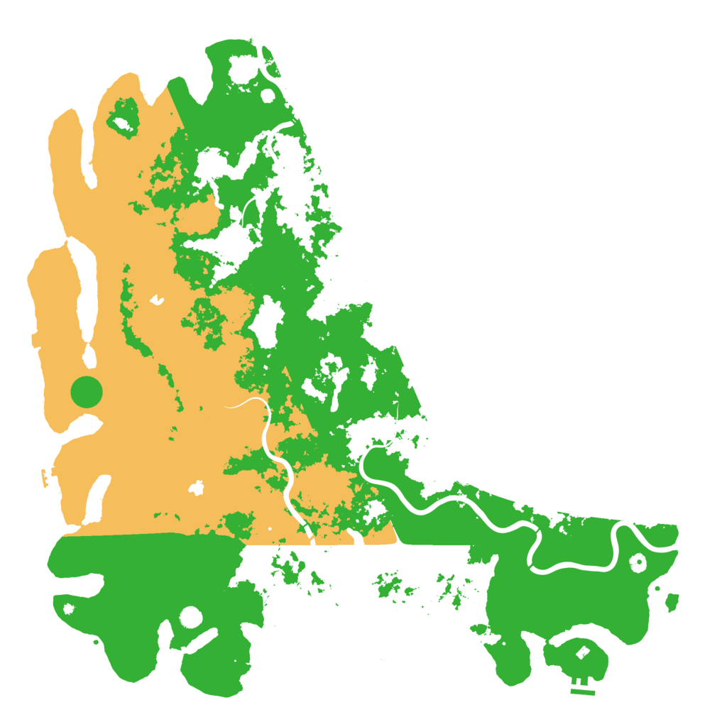 Biome Rust Map: Procedural Map, Size: 6000, Seed: 1578115899