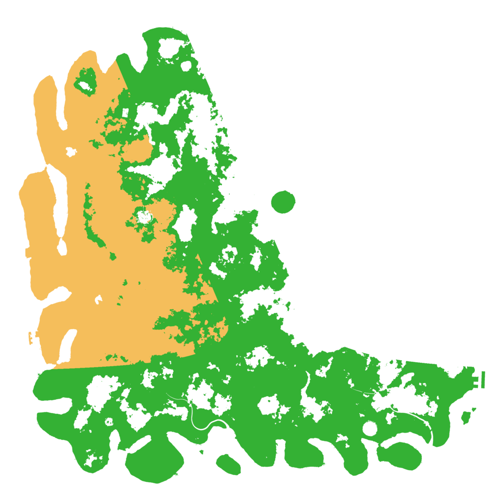 Biome Rust Map: Procedural Map, Size: 6000, Seed: 1578115899