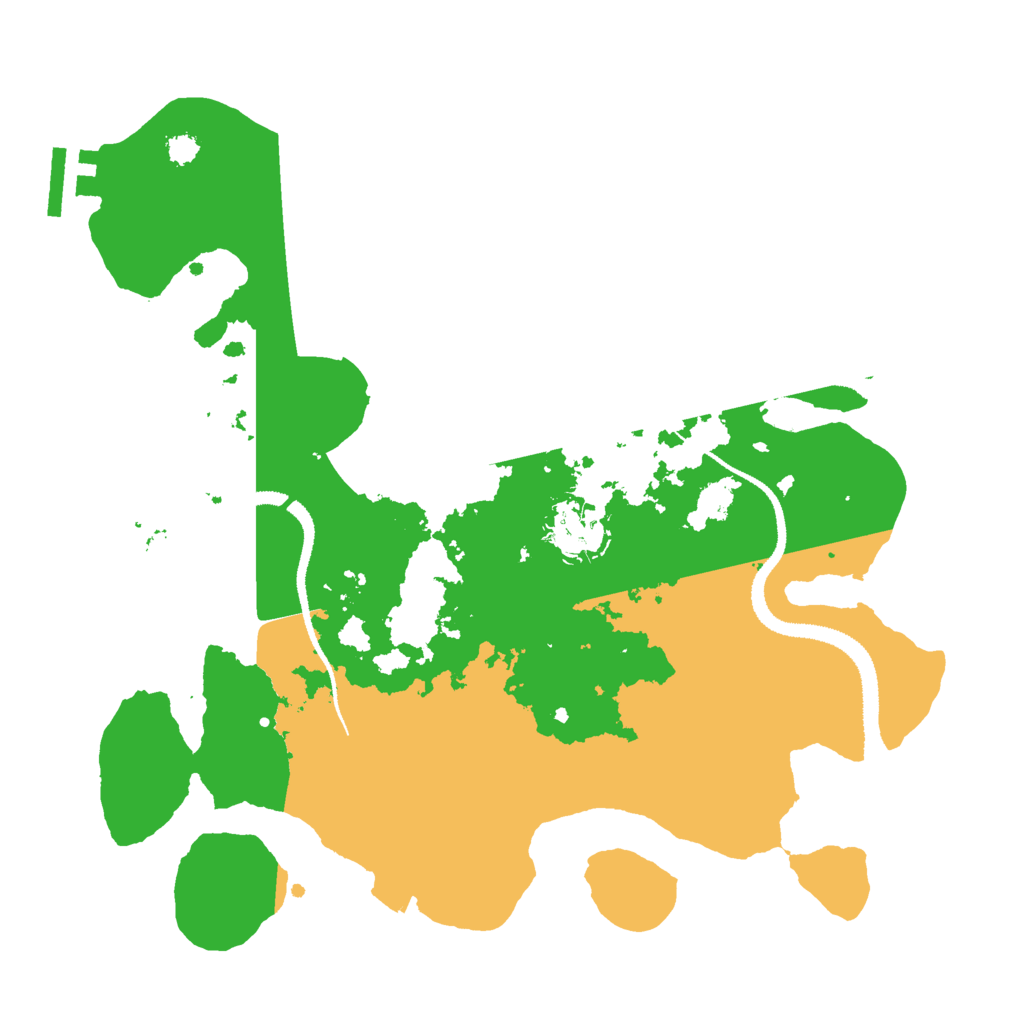 Biome Rust Map: Procedural Map, Size: 3000, Seed: 2049394775
