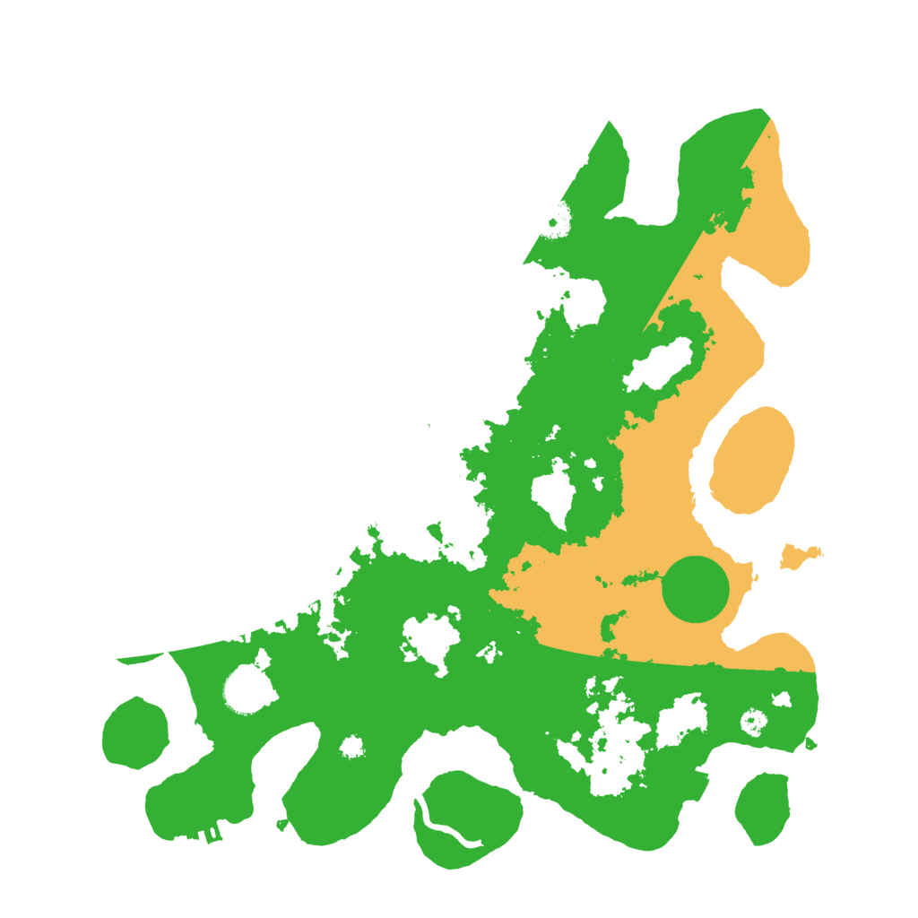 Biome Rust Map: Procedural Map, Size: 3600, Seed: 909903579