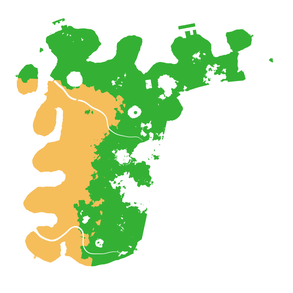 Biome Rust Map: Procedural Map, Size: 3500, Seed: 20123