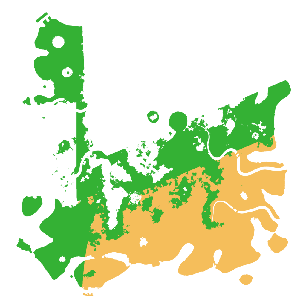 Biome Rust Map: Procedural Map, Size: 4500, Seed: 142536