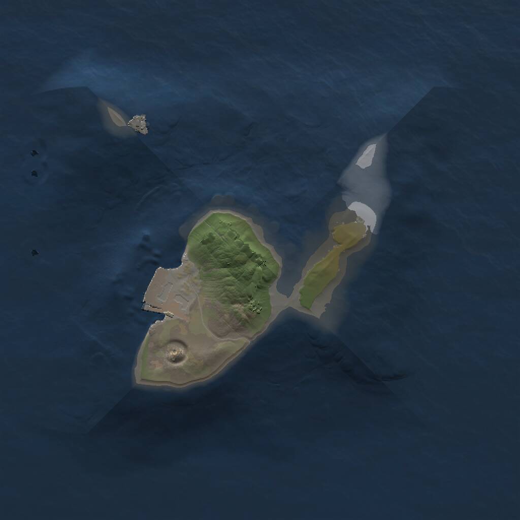 Rust Map: Procedural Map, Size: 1344, Seed: 414129380, 1 Monuments