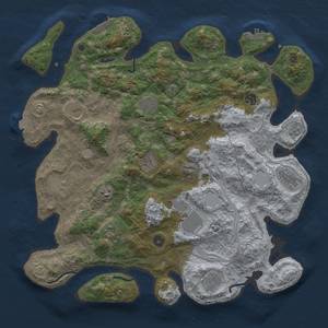 Thumbnail Rust Map: Procedural Map, Size: 4250, Seed: 18893983, 19 Monuments