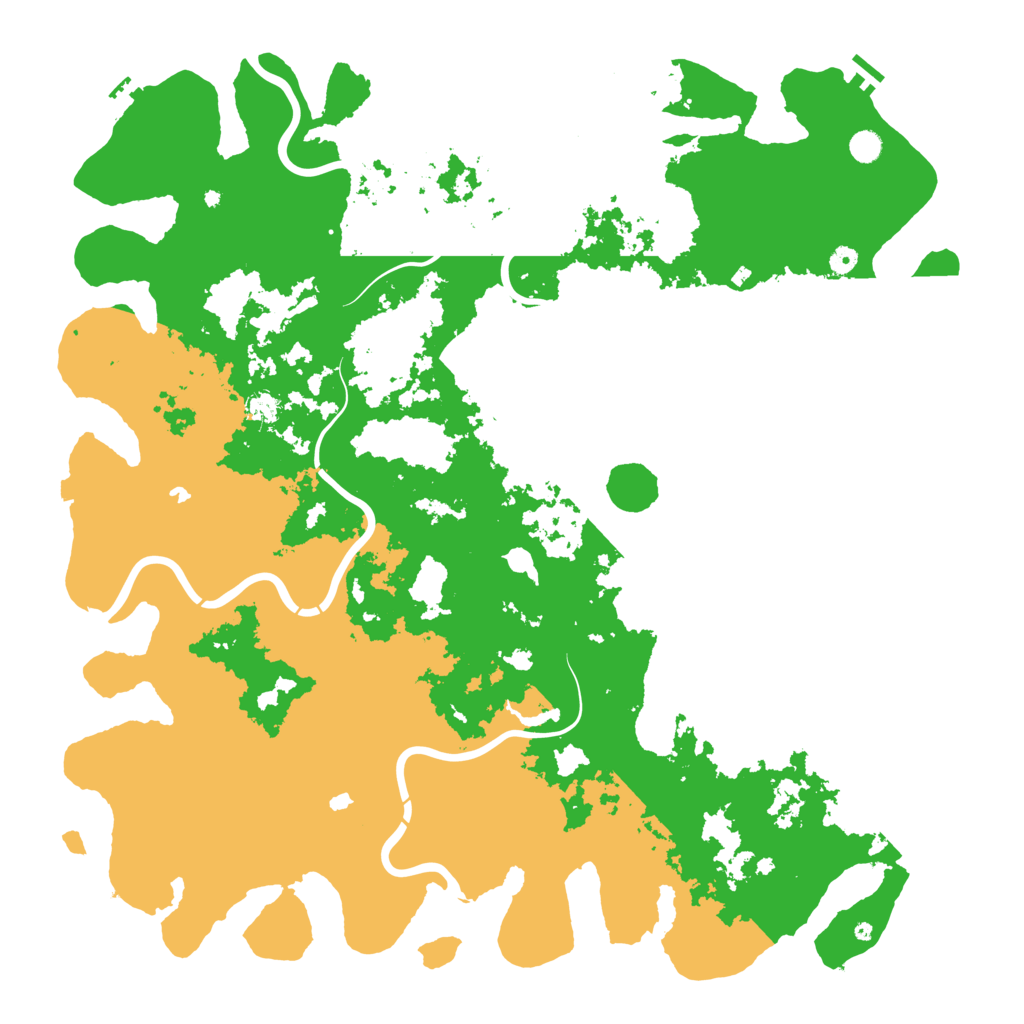 Biome Rust Map: Procedural Map, Size: 5600, Seed: 9517535
