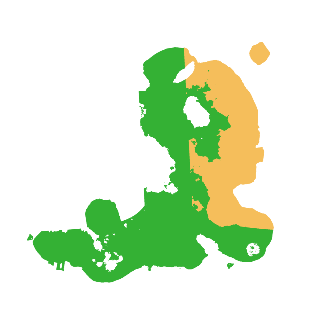 Biome Rust Map: Procedural Map, Size: 2500, Seed: 643045446