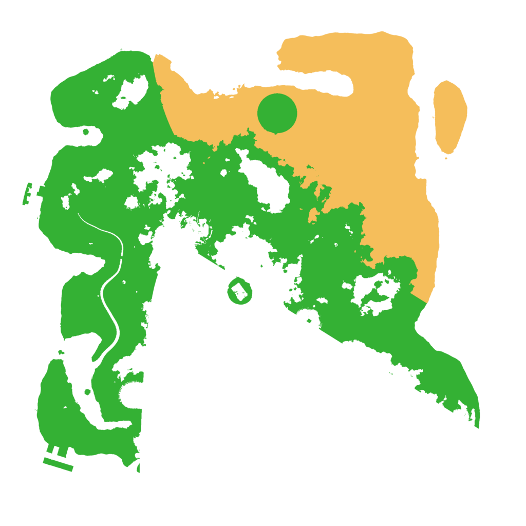 Biome Rust Map: Procedural Map, Size: 3500, Seed: 740763739