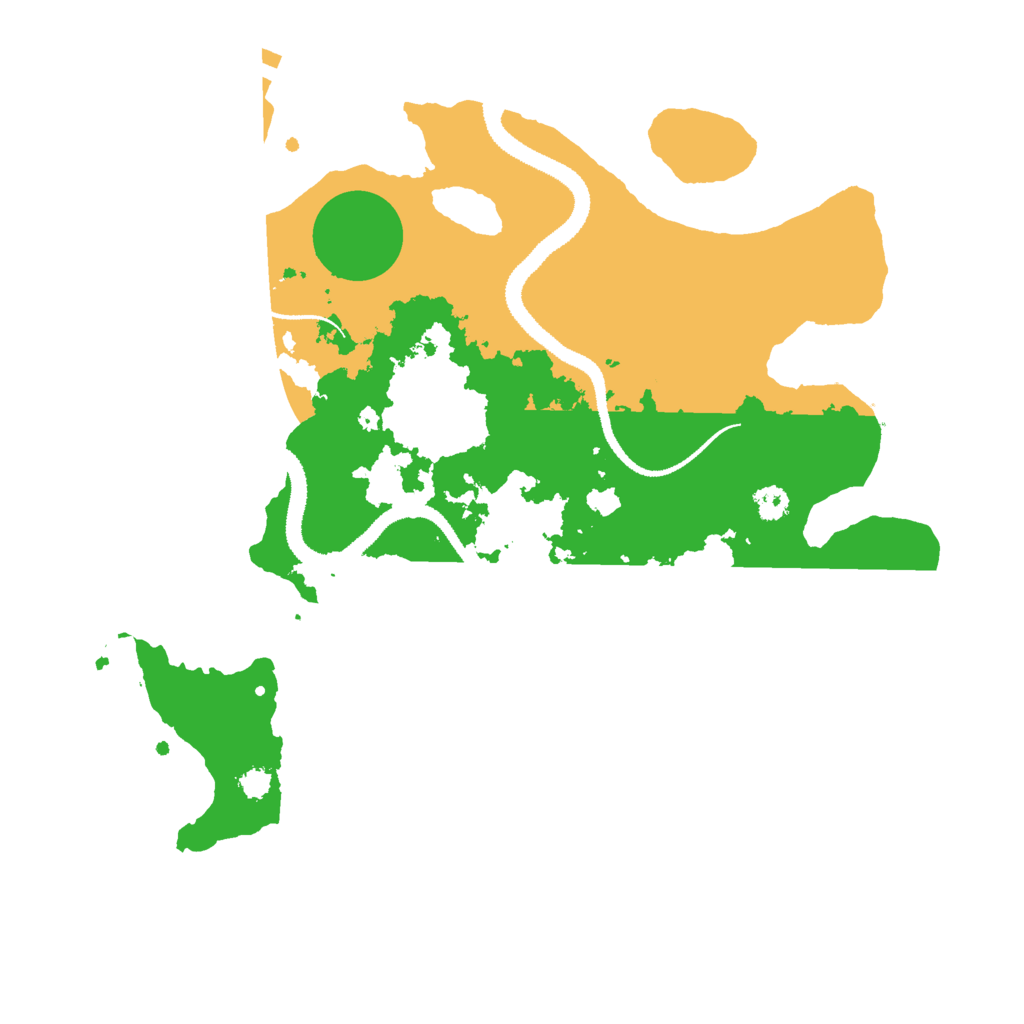 Biome Rust Map: Procedural Map, Size: 3000, Seed: 39849135