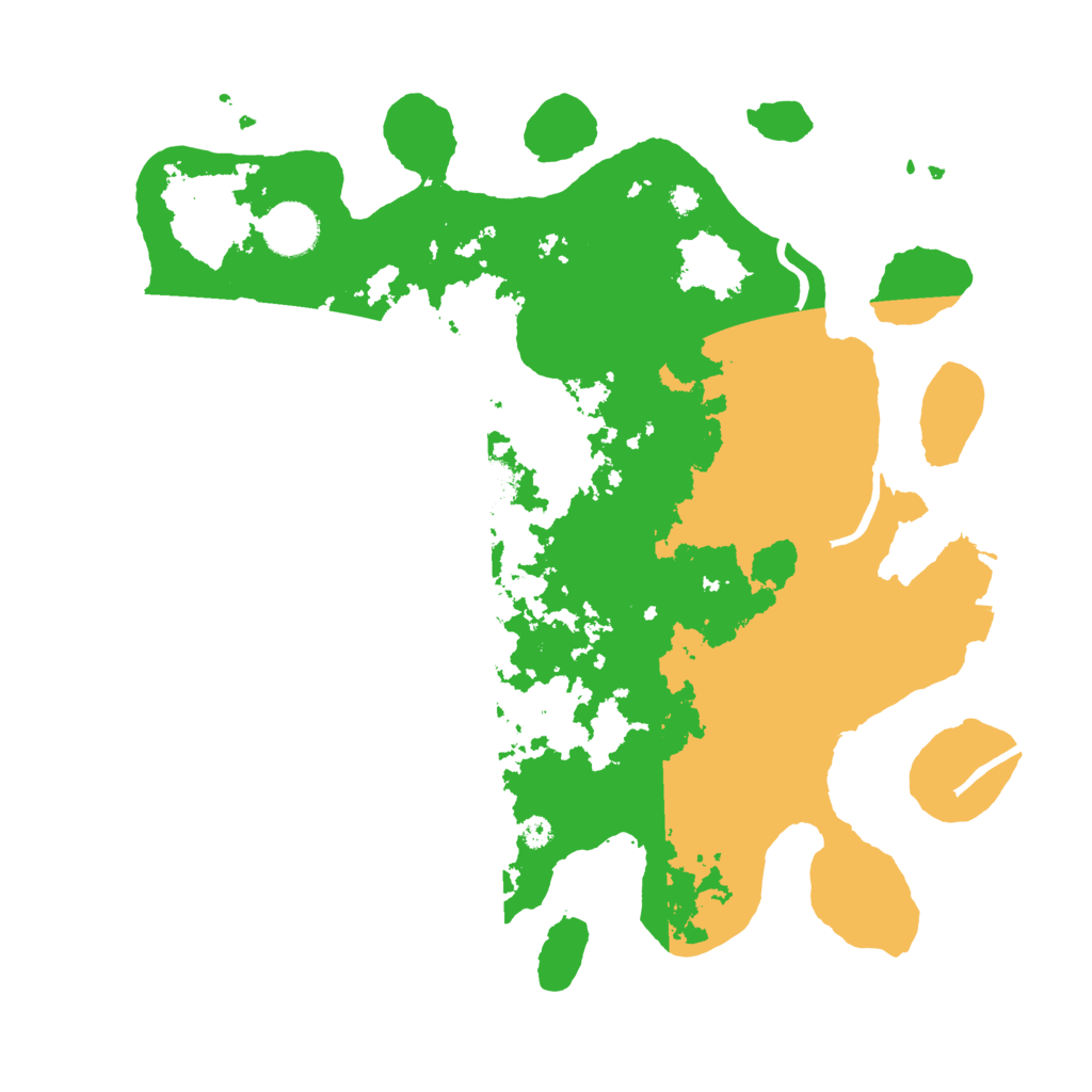 Biome Rust Map: Procedural Map, Size: 3500, Seed: 451595764