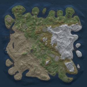 Thumbnail Rust Map: Procedural Map, Size: 4250, Seed: 1673178672, 19 Monuments