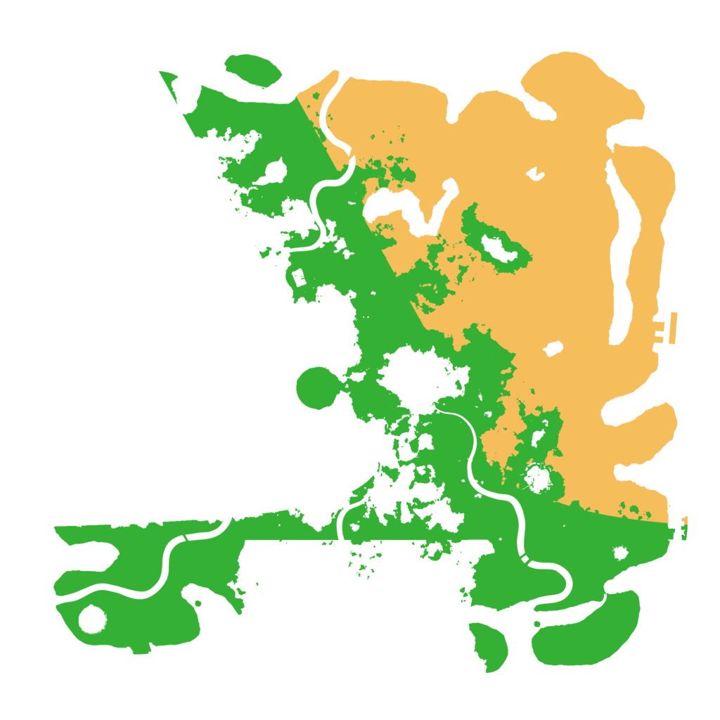 Biome Rust Map: Procedural Map, Size: 4600, Seed: 511608903
