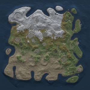 Thumbnail Rust Map: Procedural Map, Size: 4250, Seed: 1676472461, 19 Monuments